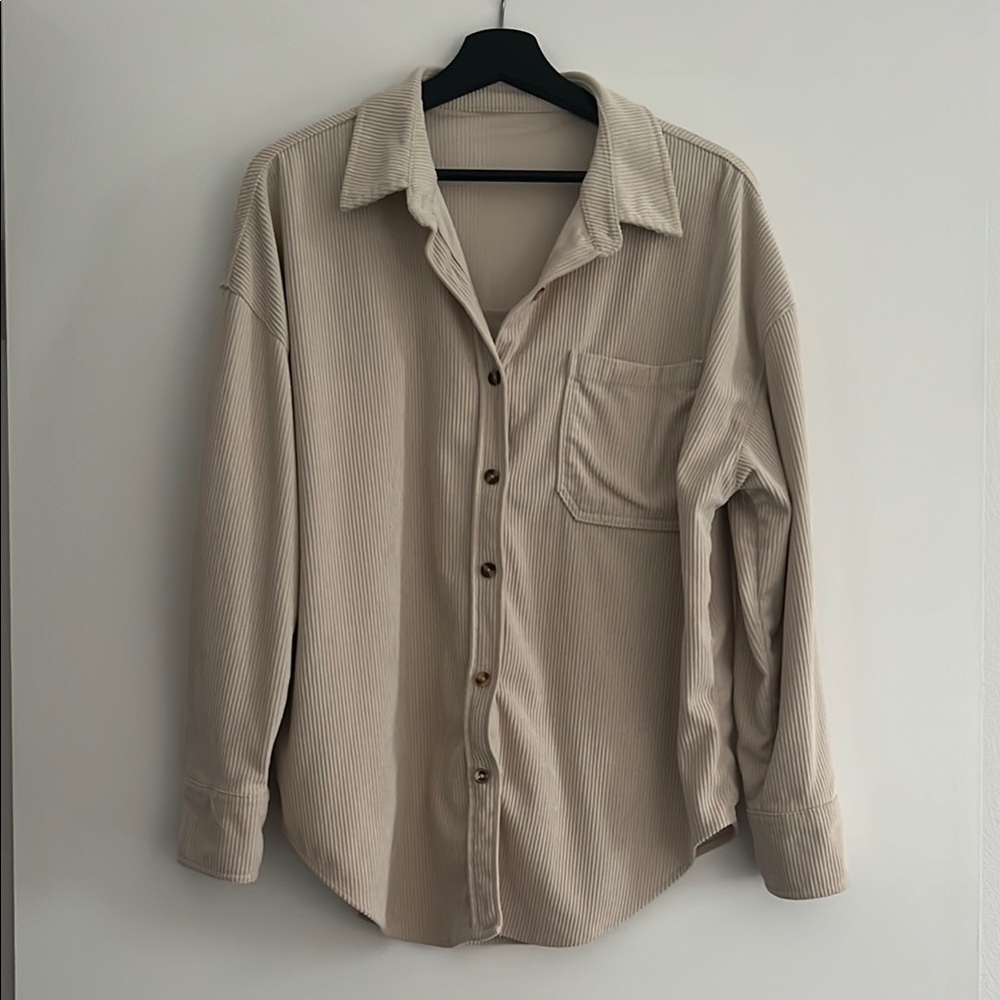 Amazon Women's Oversized Button Down Shirt